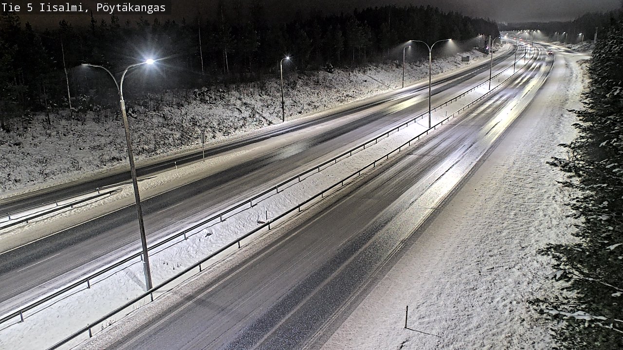 Weather Camera Image Road 5 Iisalmi, Pöytäkangas, Iisalmi, Pohjois-Savo