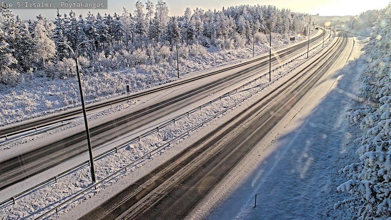 Weather Camera Image Väg 5 Idensalmi, Pöytäkangas, Iisalmi, Pohjois-Savo
