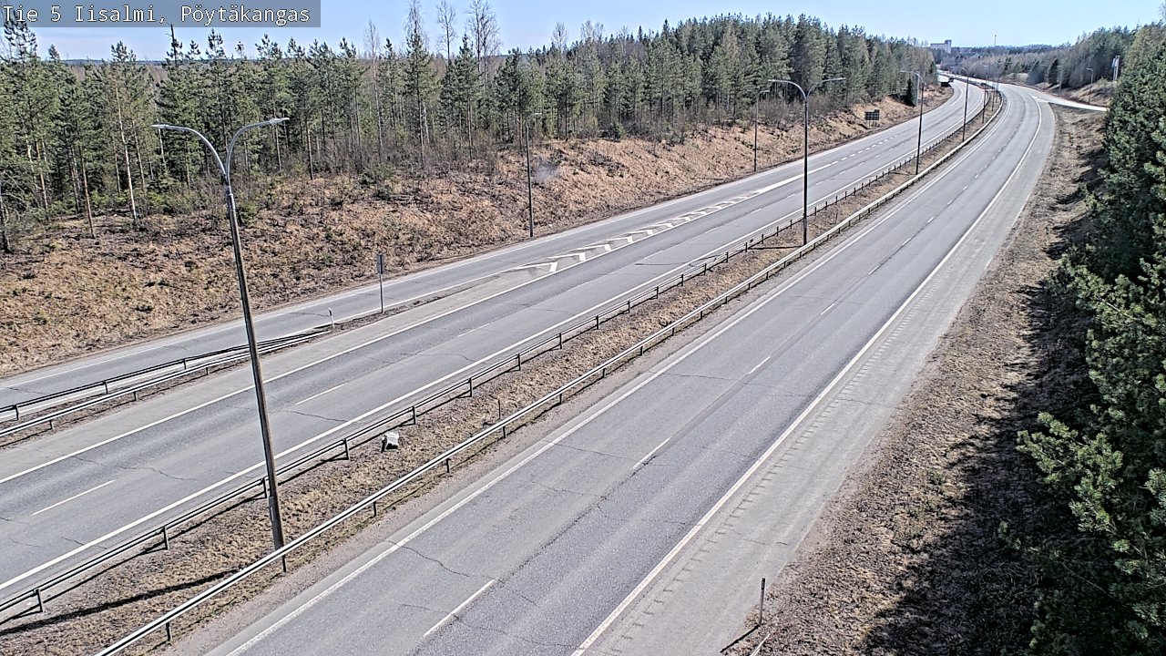 Weather Camera Image Väg 5 Idensalmi, Pöytäkangas, Iisalmi, Pohjois-Savo