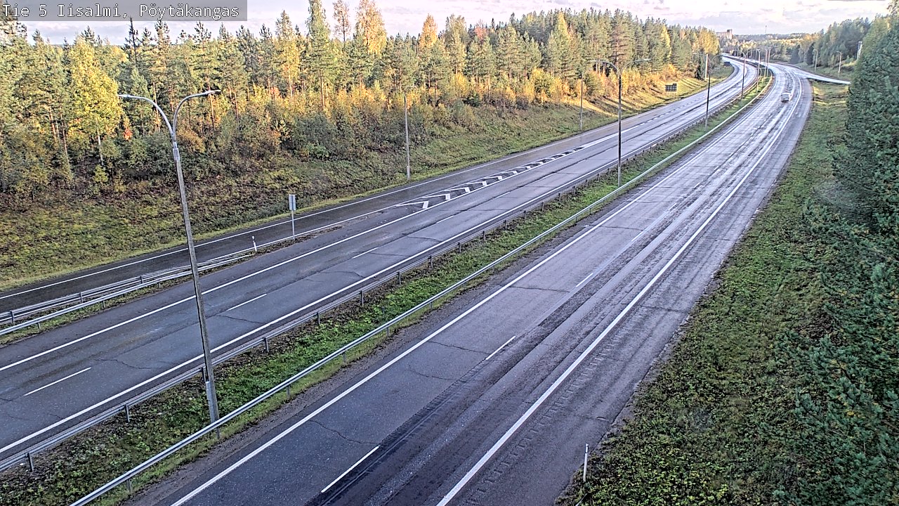 Weather Camera Image Road 5 Iisalmi, Pöytäkangas, Iisalmi, Pohjois-Savo
