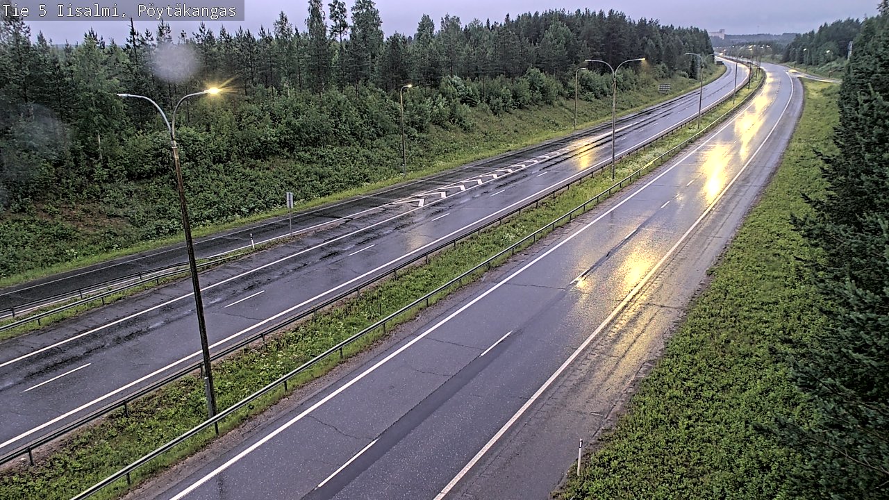 Weather Camera Image Road 5 Iisalmi, Pöytäkangas, Iisalmi, Pohjois-Savo