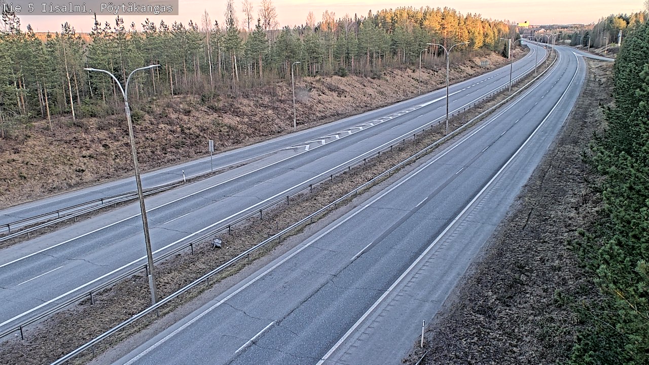 Weather Camera Image Väg 5 Idensalmi, Pöytäkangas, Iisalmi, Pohjois-Savo