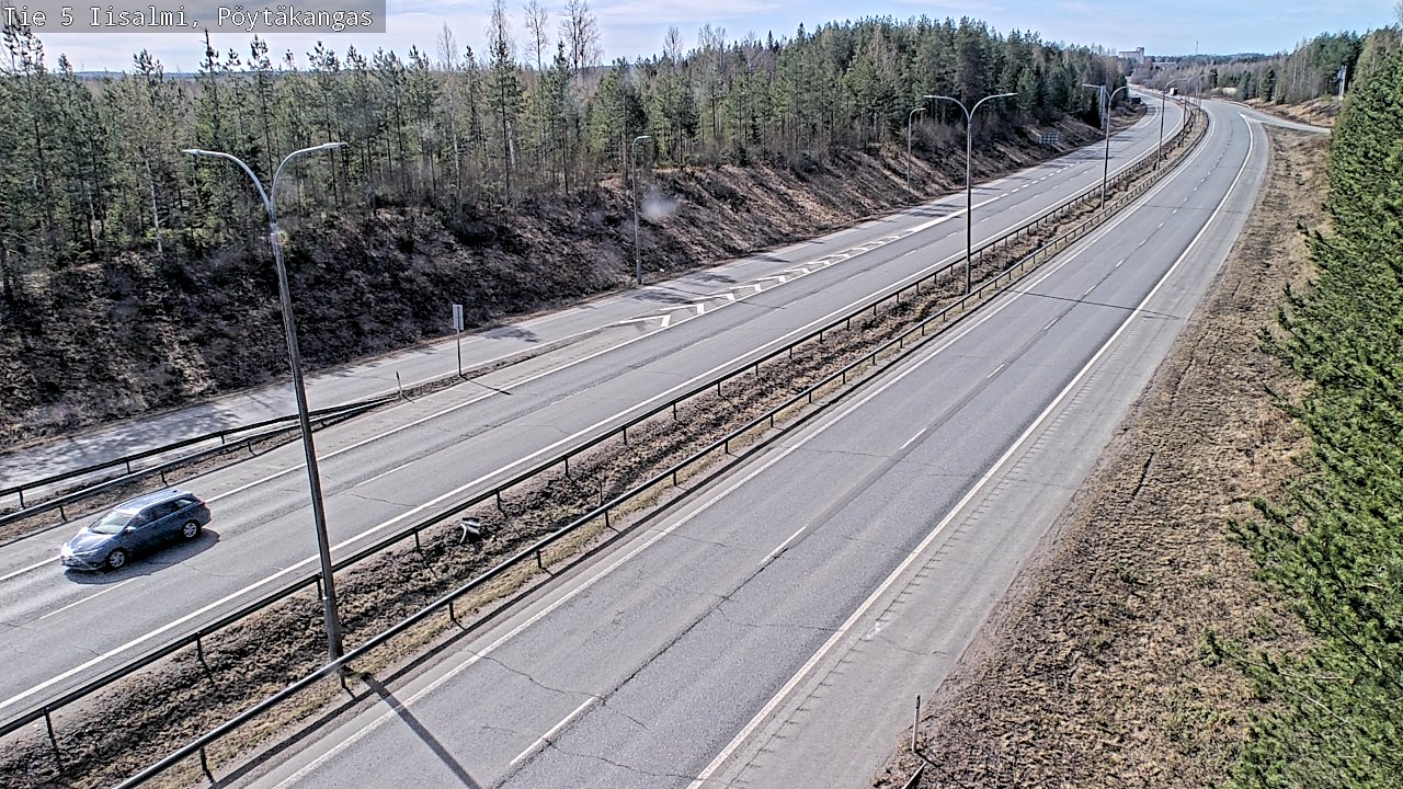 Weather Camera Image Väg 5 Idensalmi, Pöytäkangas, Iisalmi, Pohjois-Savo