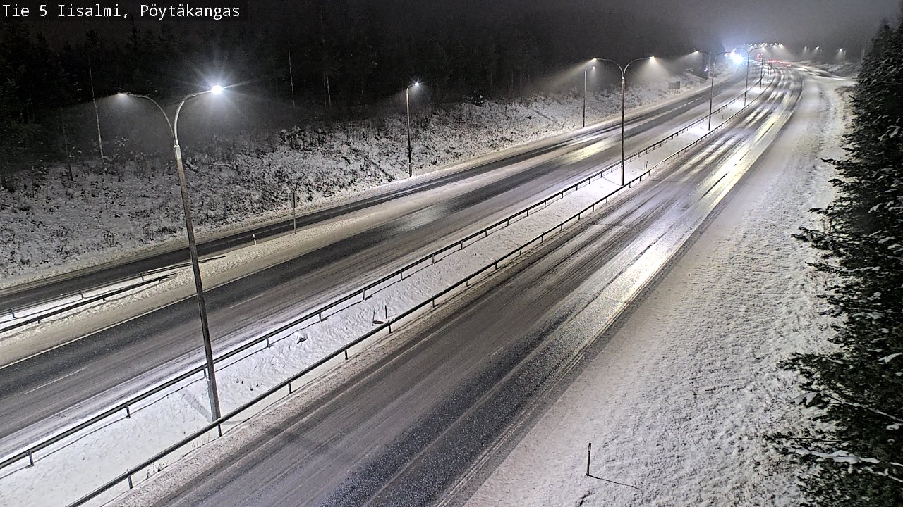 Weather Camera Image Road 5 Iisalmi, Pöytäkangas, Iisalmi, Pohjois-Savo
