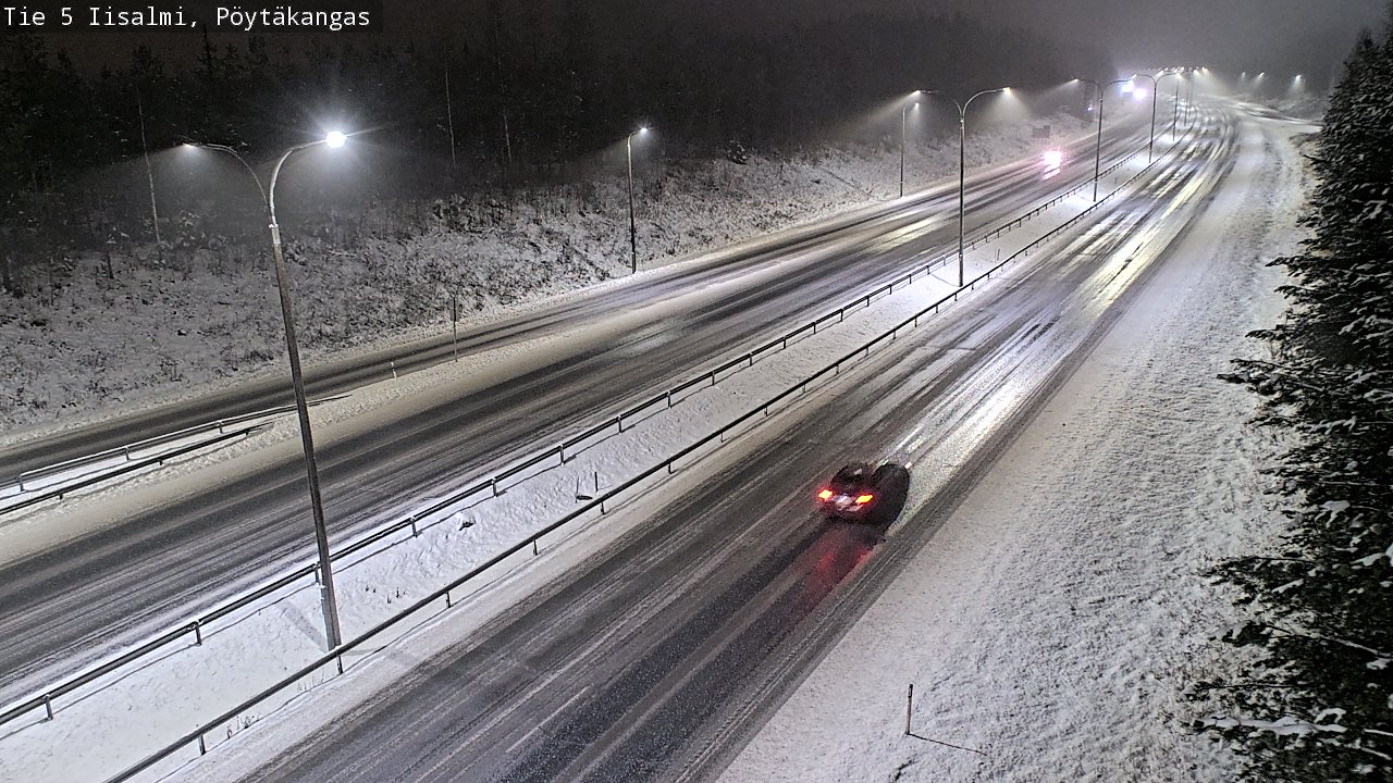 Weather Camera Image Road 5 Iisalmi, Pöytäkangas, Iisalmi, Pohjois-Savo