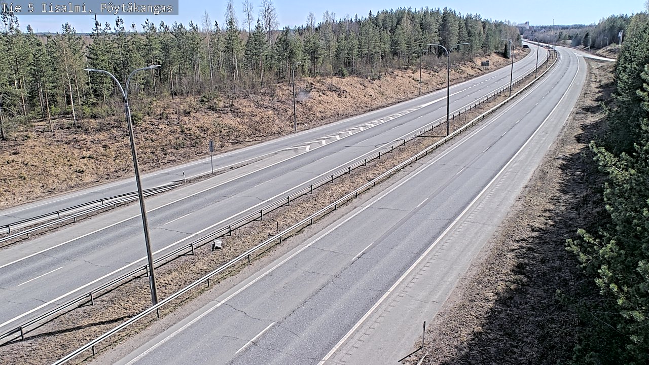 Weather Camera Image Väg 5 Idensalmi, Pöytäkangas, Iisalmi, Pohjois-Savo
