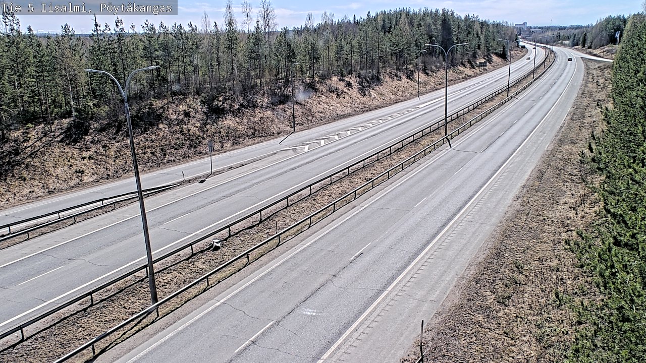 Weather Camera Image Väg 5 Idensalmi, Pöytäkangas, Iisalmi, Pohjois-Savo