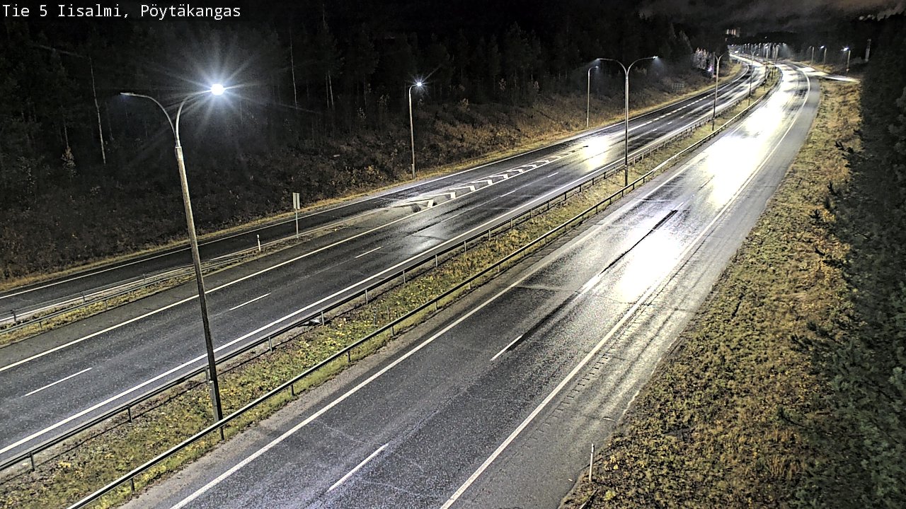 Weather Camera Image Road 5 Iisalmi, Pöytäkangas, Iisalmi, Pohjois-Savo
