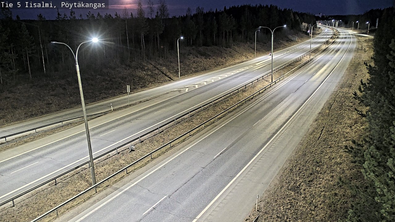 Weather Camera Image Väg 5 Idensalmi, Pöytäkangas, Iisalmi, Pohjois-Savo