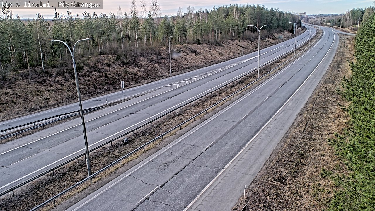 Weather Camera Image Väg 5 Idensalmi, Pöytäkangas, Iisalmi, Pohjois-Savo
