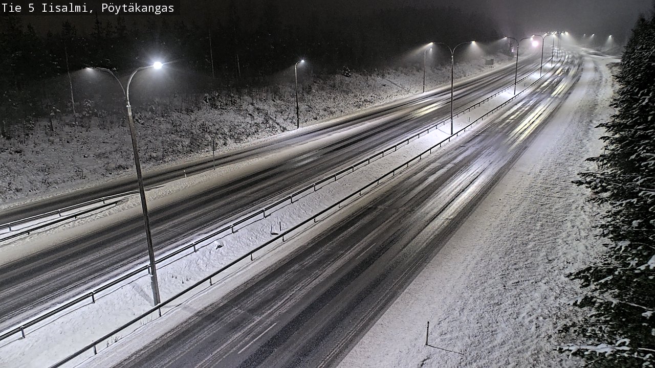 Weather Camera Image Road 5 Iisalmi, Pöytäkangas, Iisalmi, Pohjois-Savo