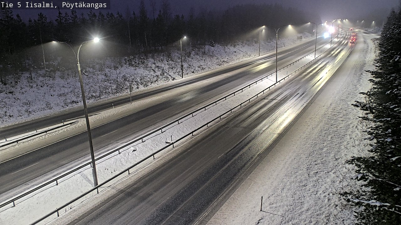 Weather Camera Image Road 5 Iisalmi, Pöytäkangas, Iisalmi, Pohjois-Savo