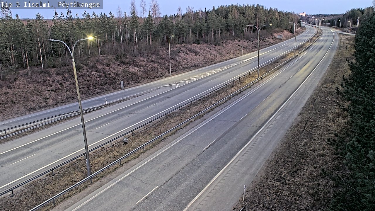 Weather Camera Image Väg 5 Idensalmi, Pöytäkangas, Iisalmi, Pohjois-Savo