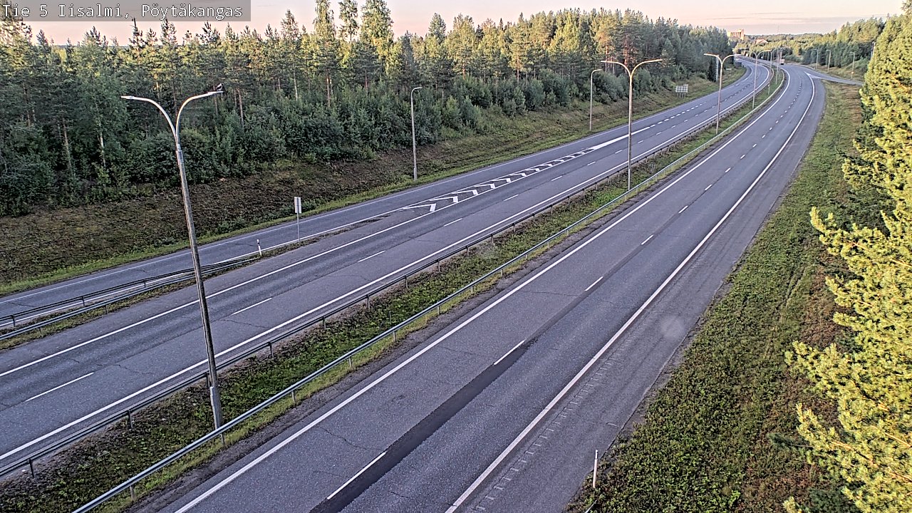 Weather Camera Image Road 5 Iisalmi, Pöytäkangas, Iisalmi, Pohjois-Savo