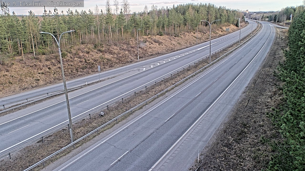Weather Camera Image Väg 5 Idensalmi, Pöytäkangas, Iisalmi, Pohjois-Savo