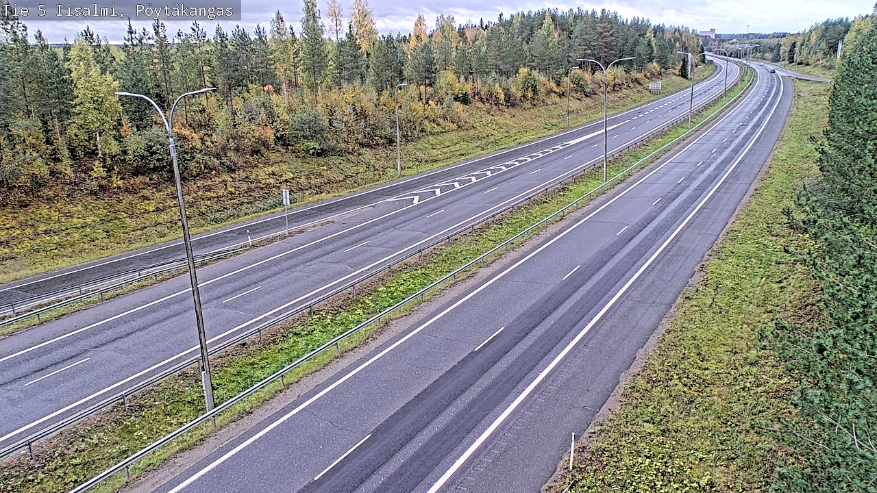 Weather Camera Image Road 5 Iisalmi, Pöytäkangas, Iisalmi, Pohjois-Savo