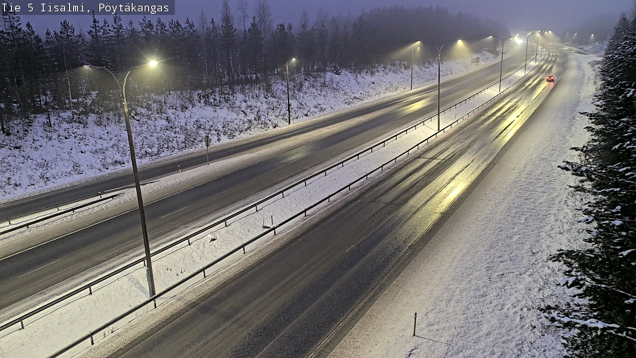 Weather Camera Image Road 5 Iisalmi, Pöytäkangas, Iisalmi, Pohjois-Savo