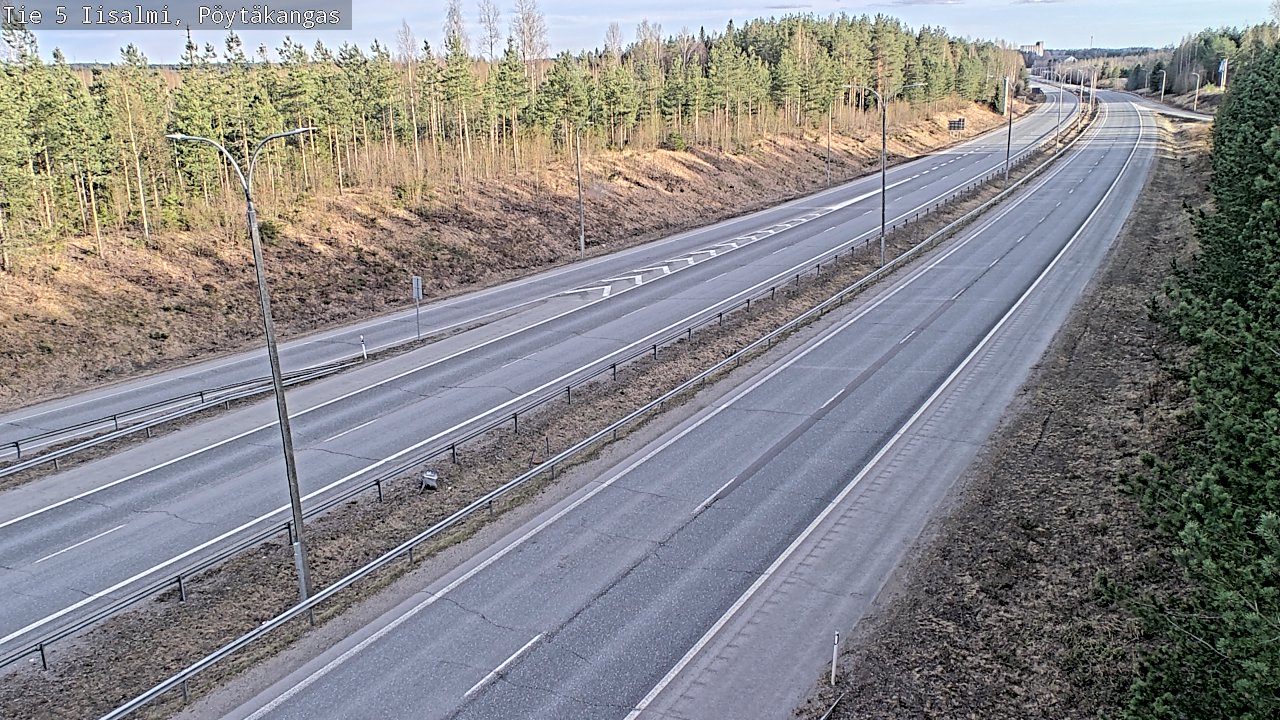Weather Camera Image Väg 5 Idensalmi, Pöytäkangas, Iisalmi, Pohjois-Savo