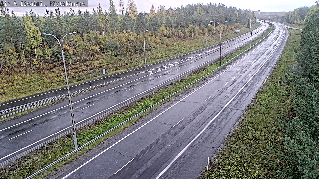 Weather Camera Image Road 5 Iisalmi, Pöytäkangas, Iisalmi, Pohjois-Savo