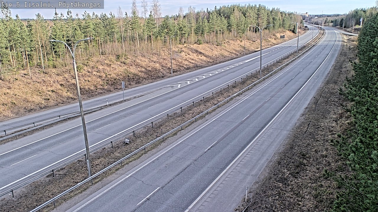Weather Camera Image Väg 5 Idensalmi, Pöytäkangas, Iisalmi, Pohjois-Savo