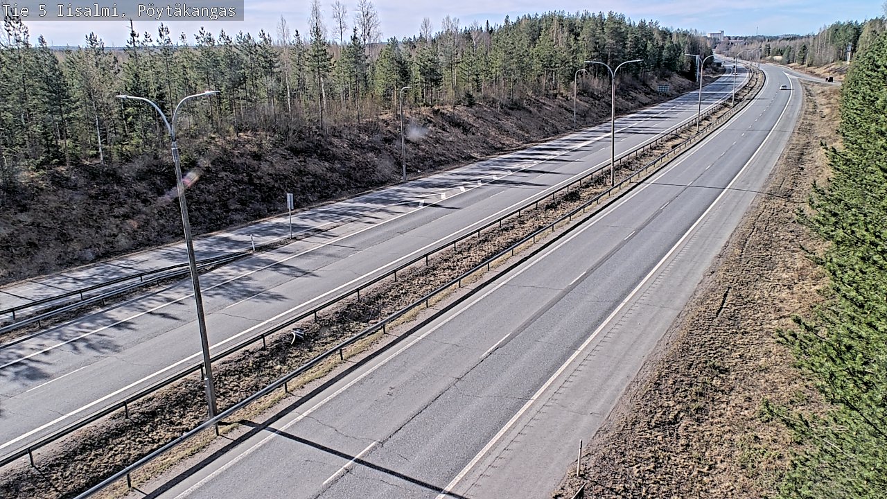 Weather Camera Image Väg 5 Idensalmi, Pöytäkangas, Iisalmi, Pohjois-Savo