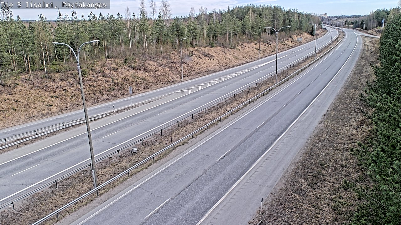 Weather Camera Image Väg 5 Idensalmi, Pöytäkangas, Iisalmi, Pohjois-Savo