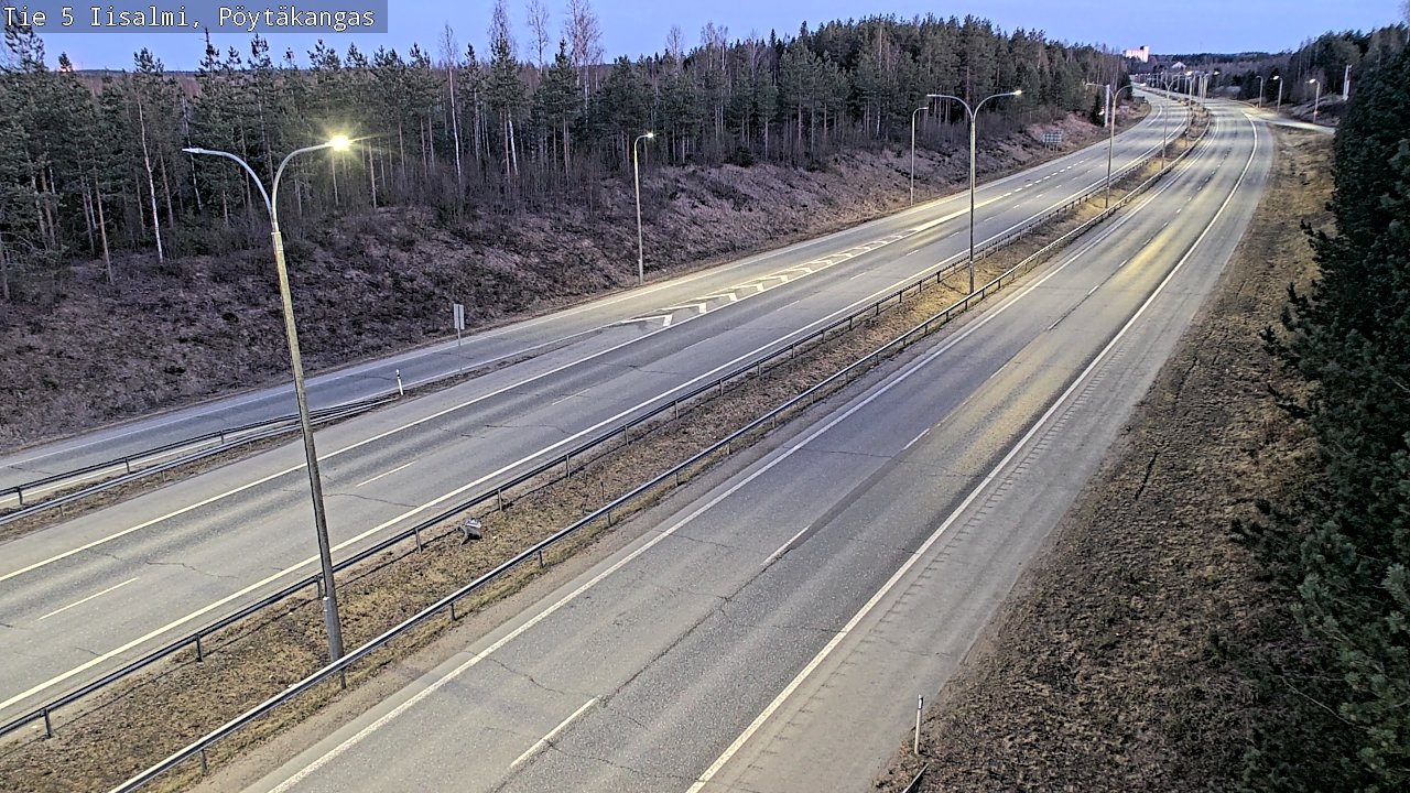 Weather Camera Image Väg 5 Idensalmi, Pöytäkangas, Iisalmi, Pohjois-Savo