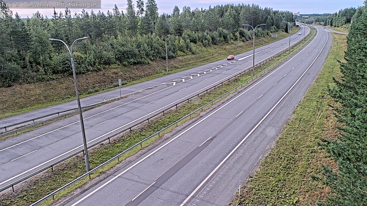 Weather Camera Image Väg 5 Idensalmi, Pöytäkangas, Iisalmi, Pohjois-Savo