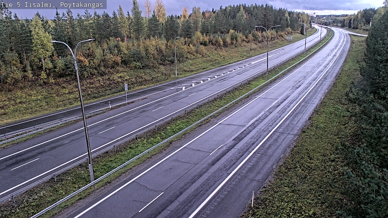 Weather Camera Image Road 5 Iisalmi, Pöytäkangas, Iisalmi, Pohjois-Savo