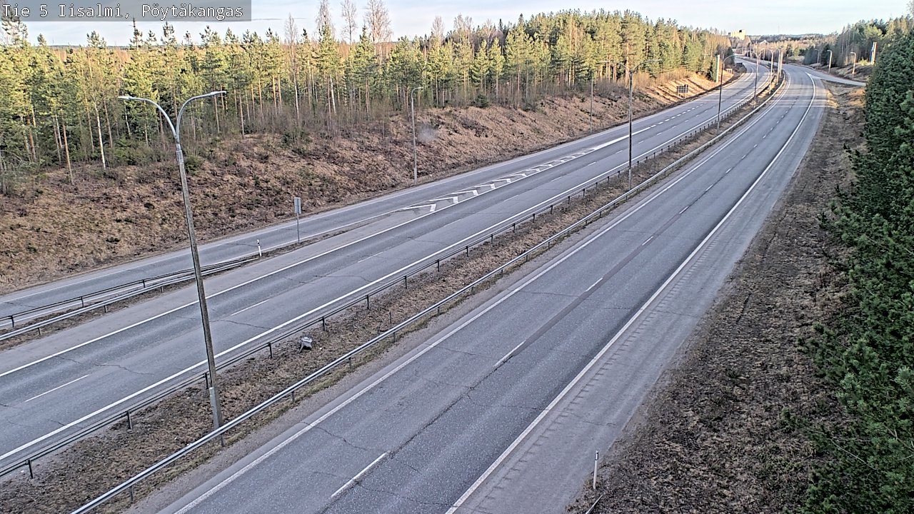Weather Camera Image Väg 5 Idensalmi, Pöytäkangas, Iisalmi, Pohjois-Savo