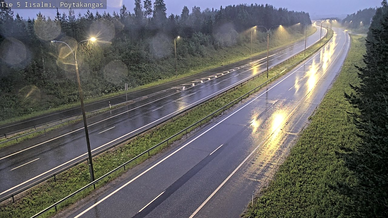 Weather Camera Image Road 5 Iisalmi, Pöytäkangas, Iisalmi, Pohjois-Savo