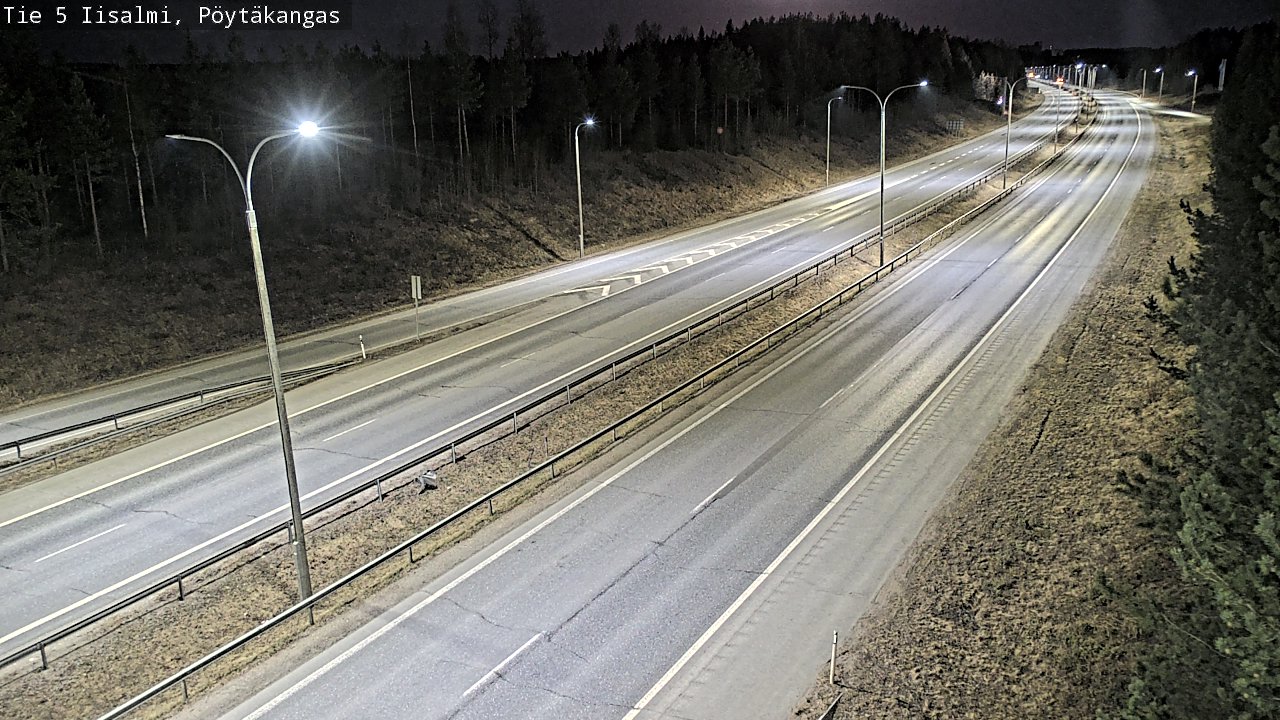 Weather Camera Image Väg 5 Idensalmi, Pöytäkangas, Iisalmi, Pohjois-Savo