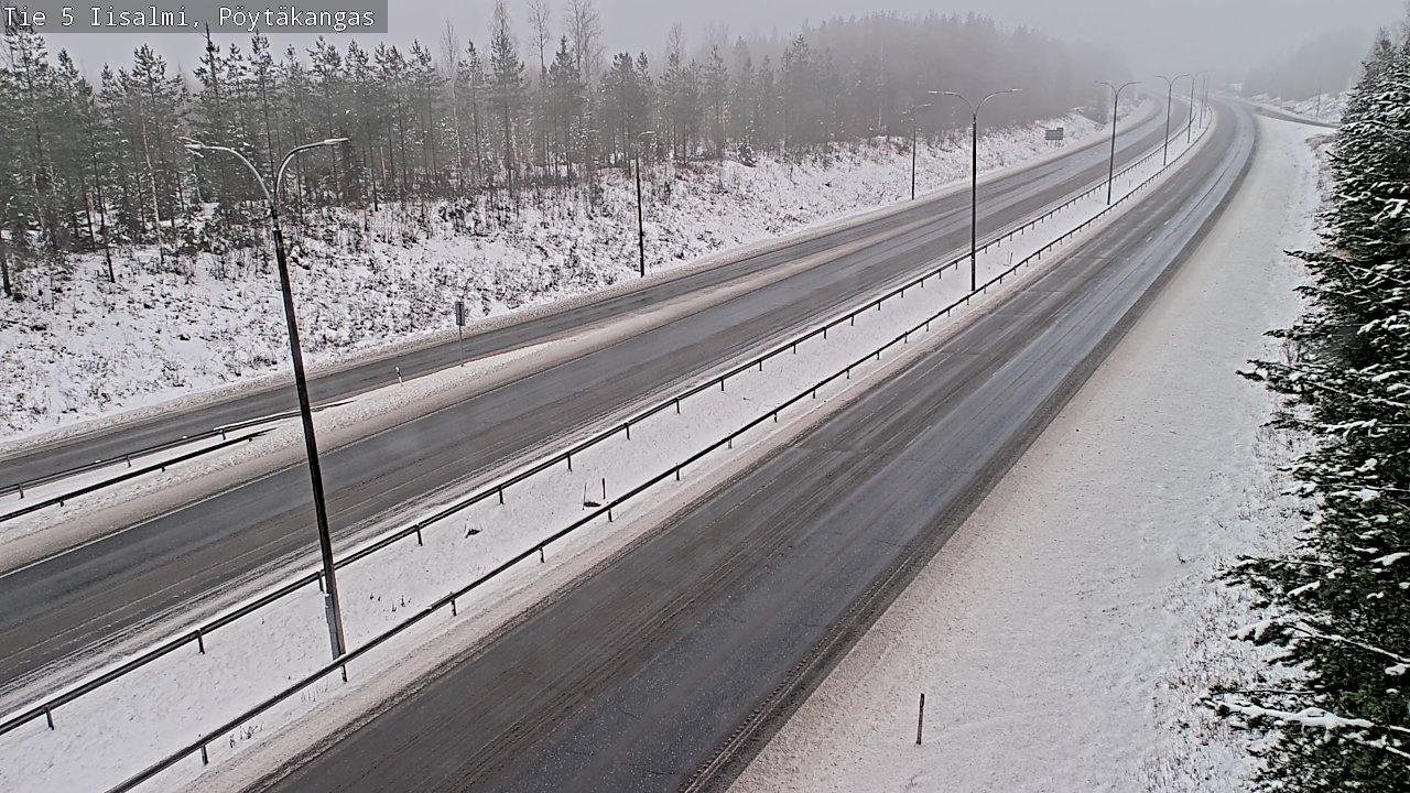 Weather Camera Image Road 5 Iisalmi, Pöytäkangas, Iisalmi, Pohjois-Savo