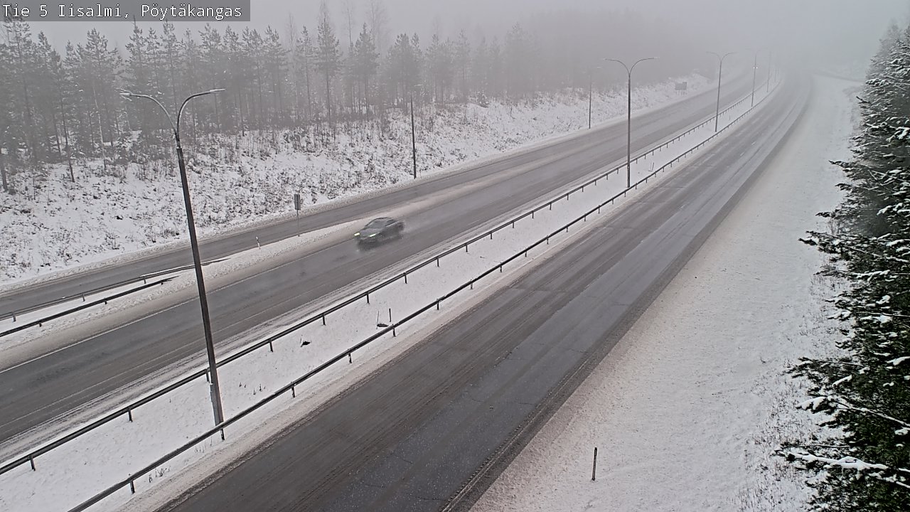 Weather Camera Image Road 5 Iisalmi, Pöytäkangas, Iisalmi, Pohjois-Savo