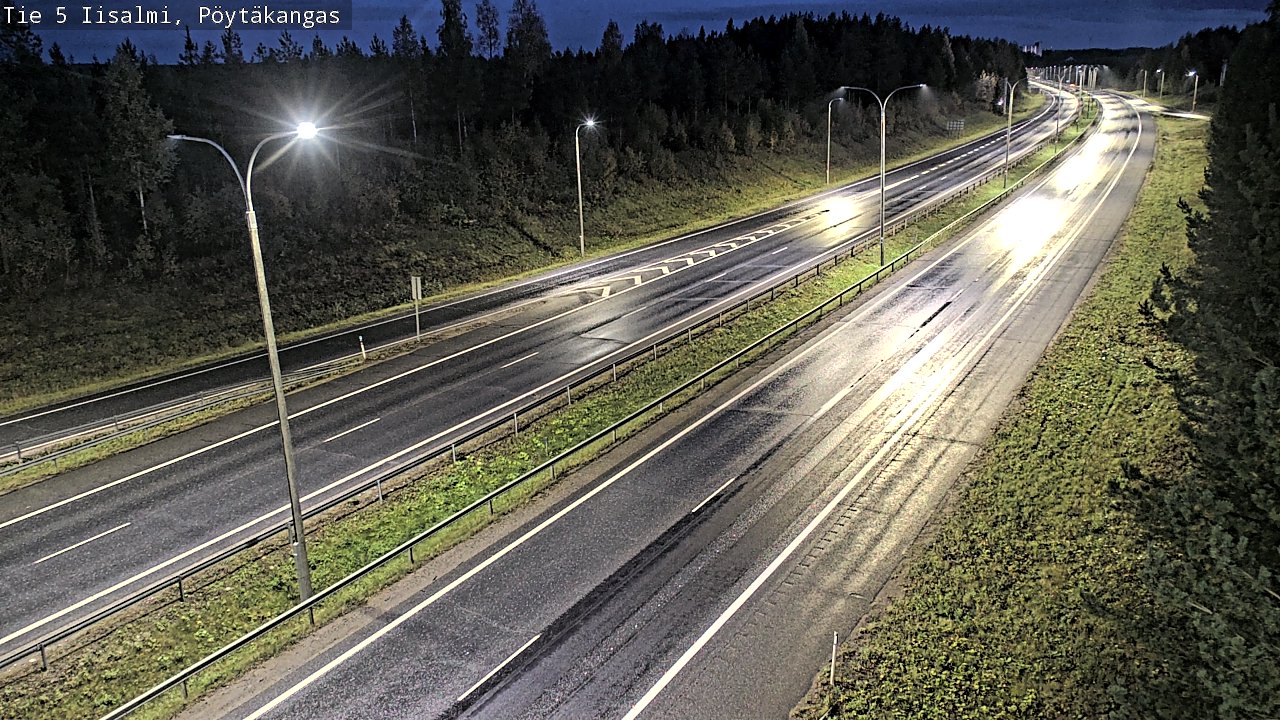 Weather Camera Image Road 5 Iisalmi, Pöytäkangas, Iisalmi, Pohjois-Savo