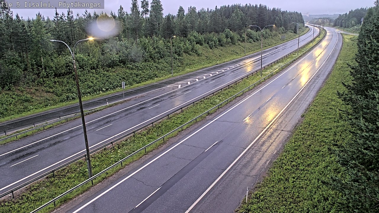 Weather Camera Image Road 5 Iisalmi, Pöytäkangas, Iisalmi, Pohjois-Savo