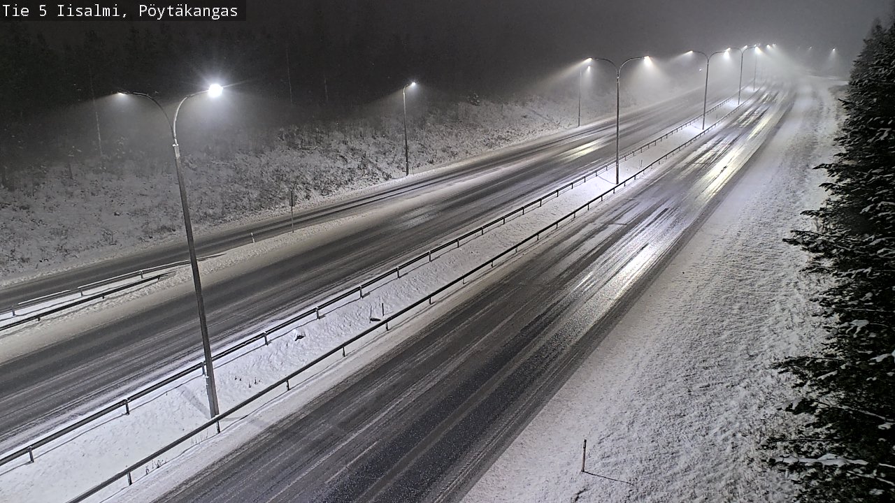 Weather Camera Image Road 5 Iisalmi, Pöytäkangas, Iisalmi, Pohjois-Savo
