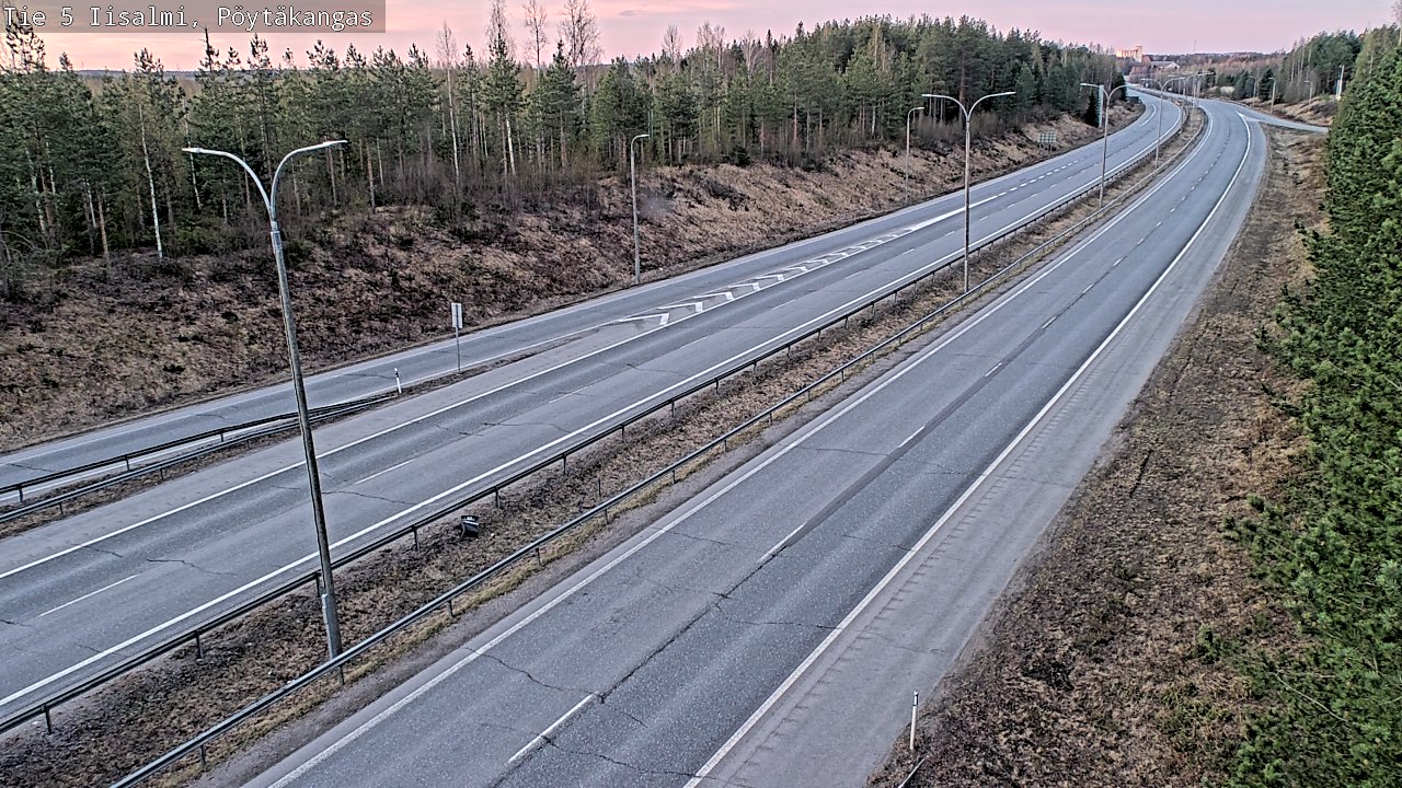 Weather Camera Image Road 5 Iisalmi, Pöytäkangas, Iisalmi, Pohjois-Savo