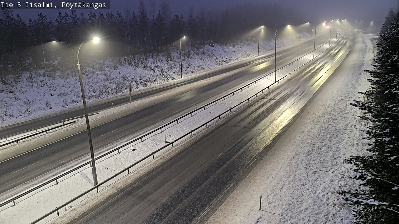 Weather Camera Image Road 5 Iisalmi, Pöytäkangas, Iisalmi, Pohjois-Savo