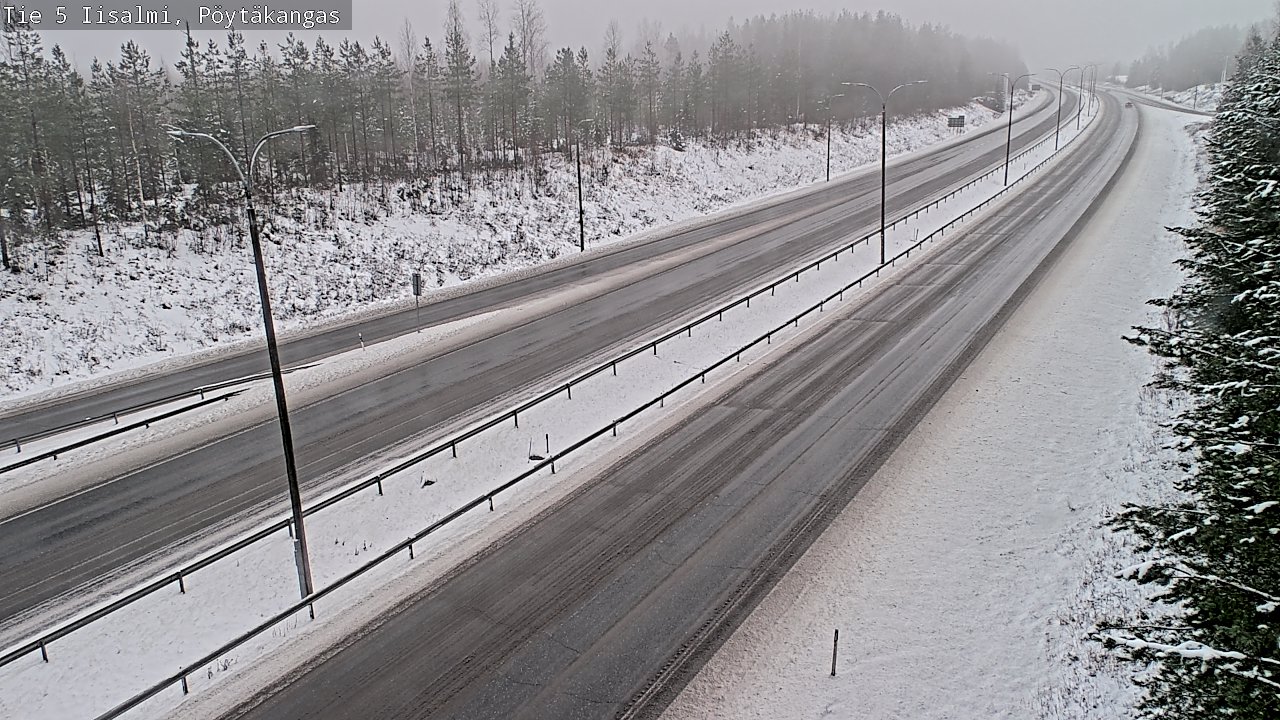 Weather Camera Image Road 5 Iisalmi, Pöytäkangas, Iisalmi, Pohjois-Savo