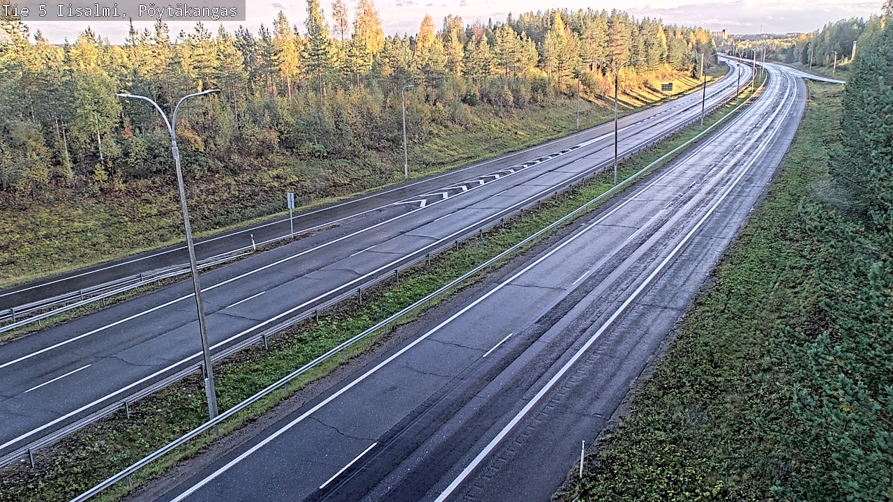 Weather Camera Image Road 5 Iisalmi, Pöytäkangas, Iisalmi, Pohjois-Savo