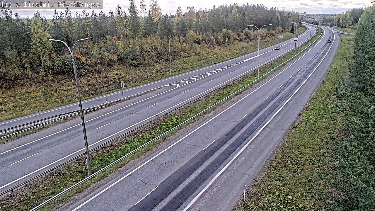 Weather Camera Image Road 5 Iisalmi, Pöytäkangas, Iisalmi, Pohjois-Savo