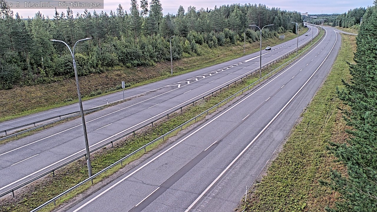 Weather Camera Image Väg 5 Idensalmi, Pöytäkangas, Iisalmi, Pohjois-Savo