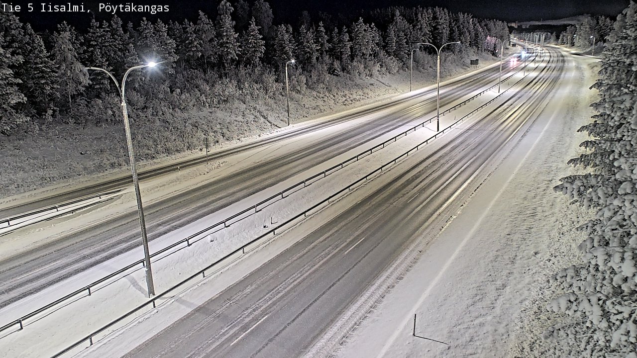 Weather Camera Image Road 5 Iisalmi, Pöytäkangas, Iisalmi, Pohjois-Savo