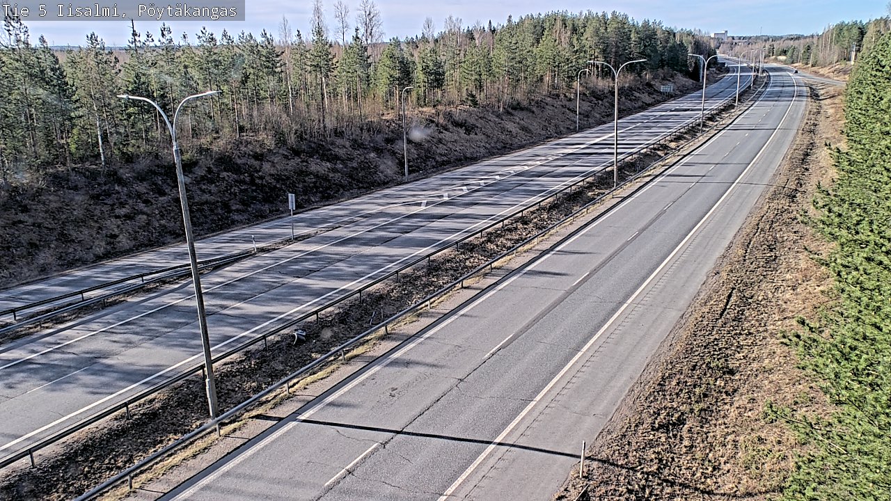 Weather Camera Image Väg 5 Idensalmi, Pöytäkangas, Iisalmi, Pohjois-Savo