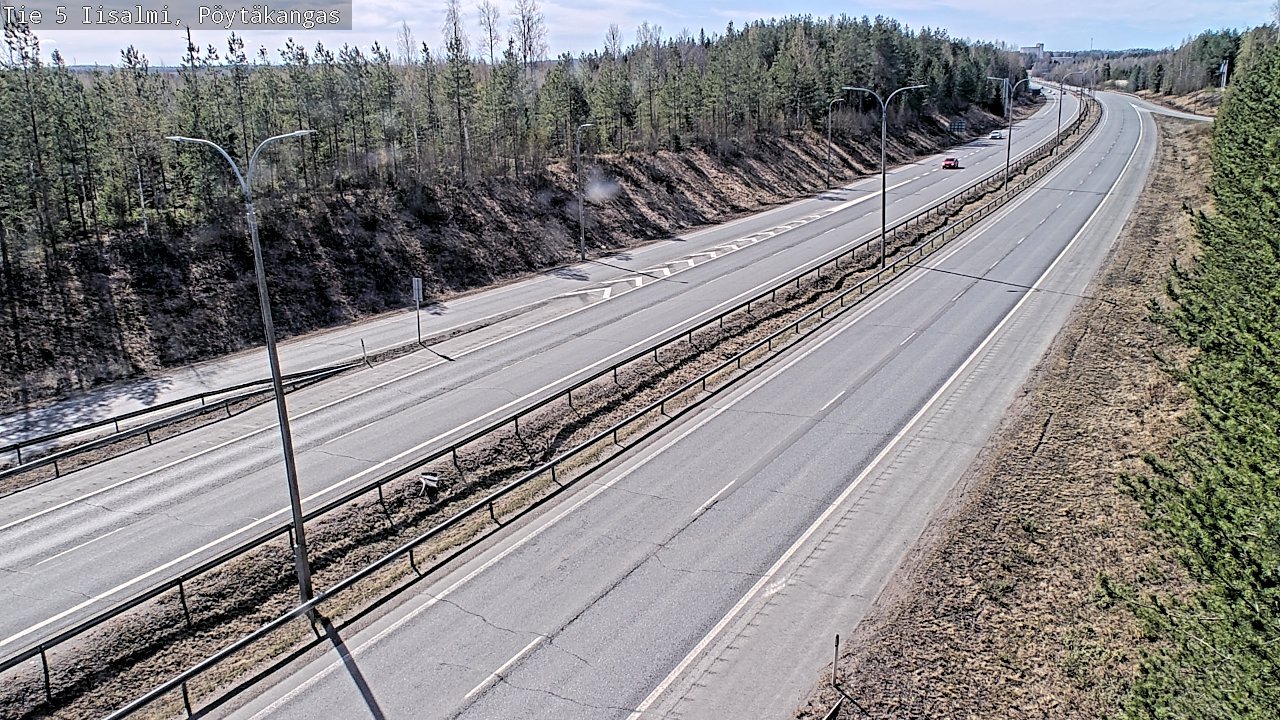Weather Camera Image Väg 5 Idensalmi, Pöytäkangas, Iisalmi, Pohjois-Savo