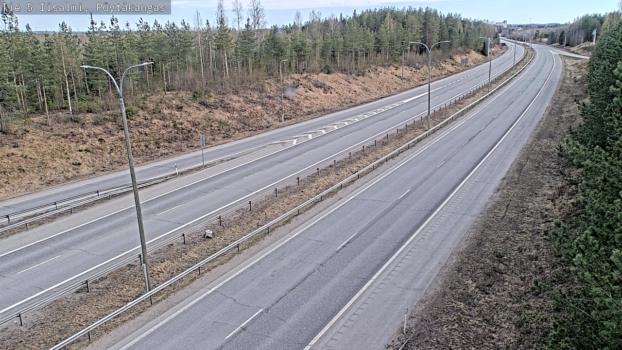 Weather Camera Image Väg 5 Idensalmi, Pöytäkangas, Iisalmi, Pohjois-Savo