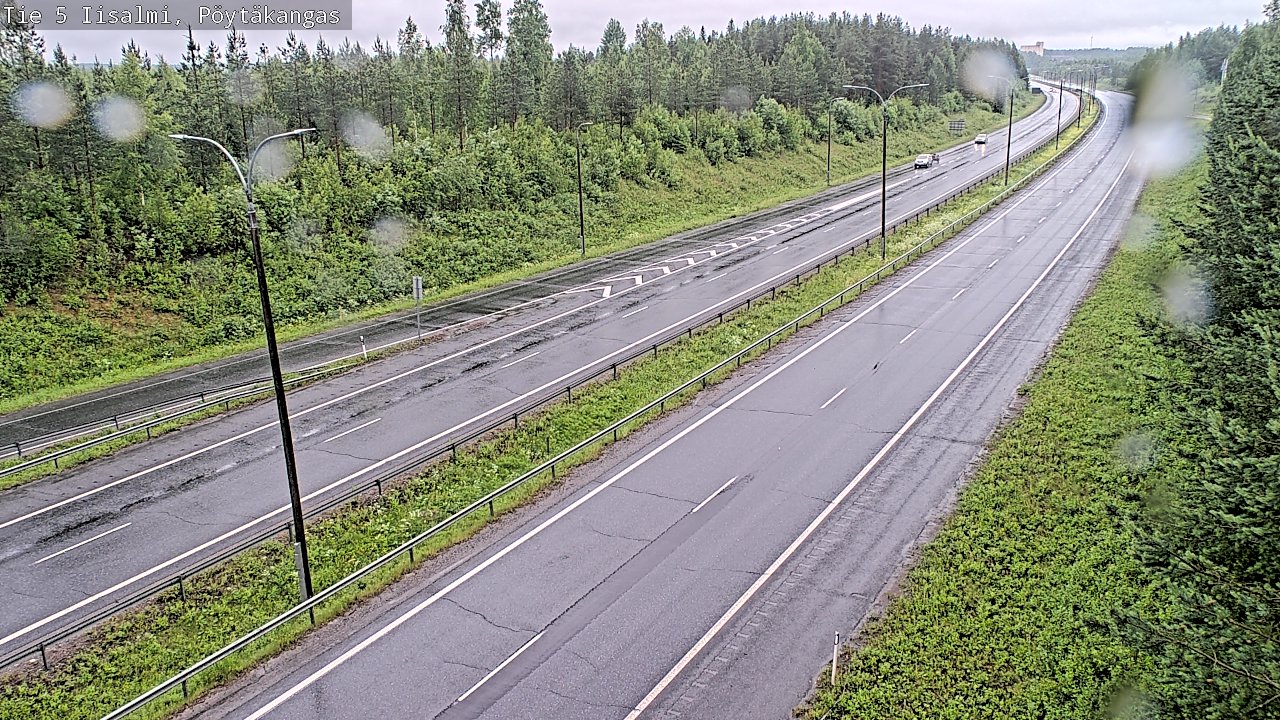 Weather Camera Image Väg 5 Idensalmi, Pöytäkangas, Iisalmi, Pohjois-Savo