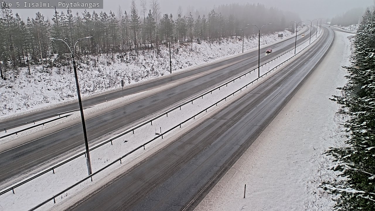 Weather Camera Image Road 5 Iisalmi, Pöytäkangas, Iisalmi, Pohjois-Savo