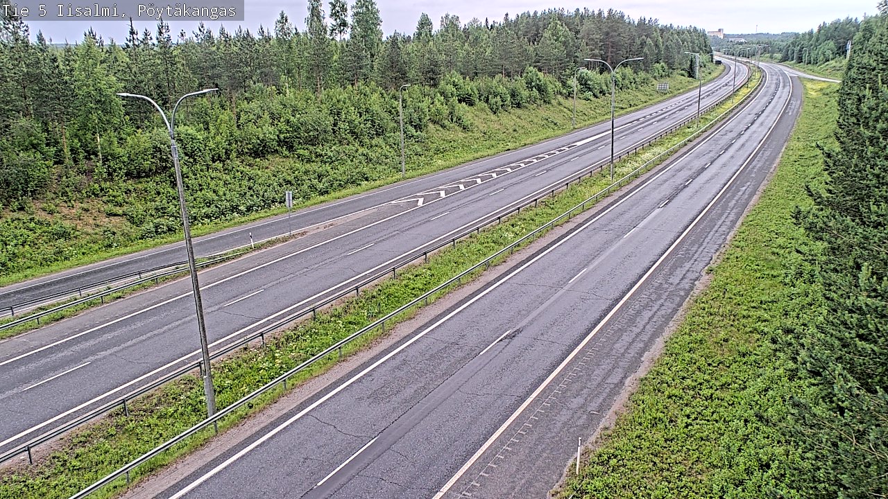 Weather Camera Image Road 5 Iisalmi, Pöytäkangas, Iisalmi, Pohjois-Savo